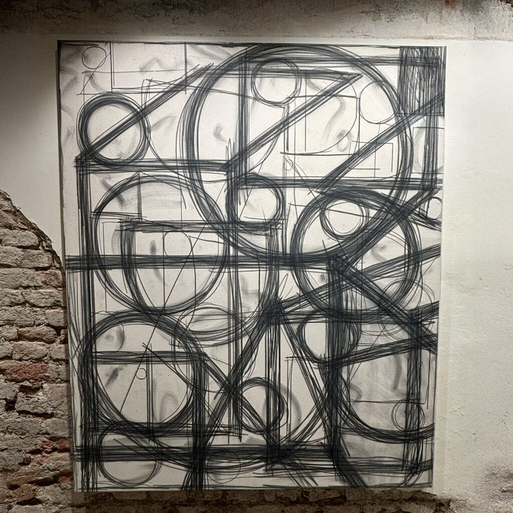 David Krňanský - Obraz grafit na plátně 150x180