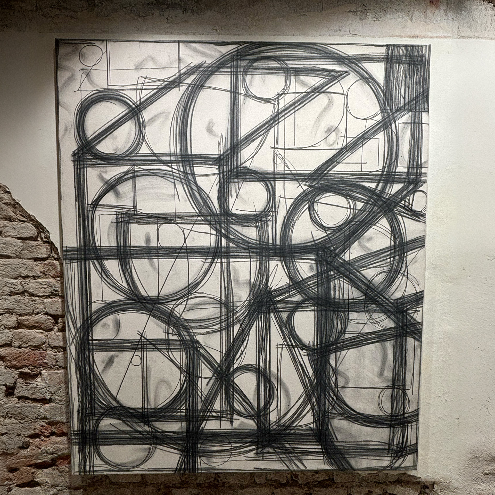 David Krňanský - Obraz grafit na plátně 150x180