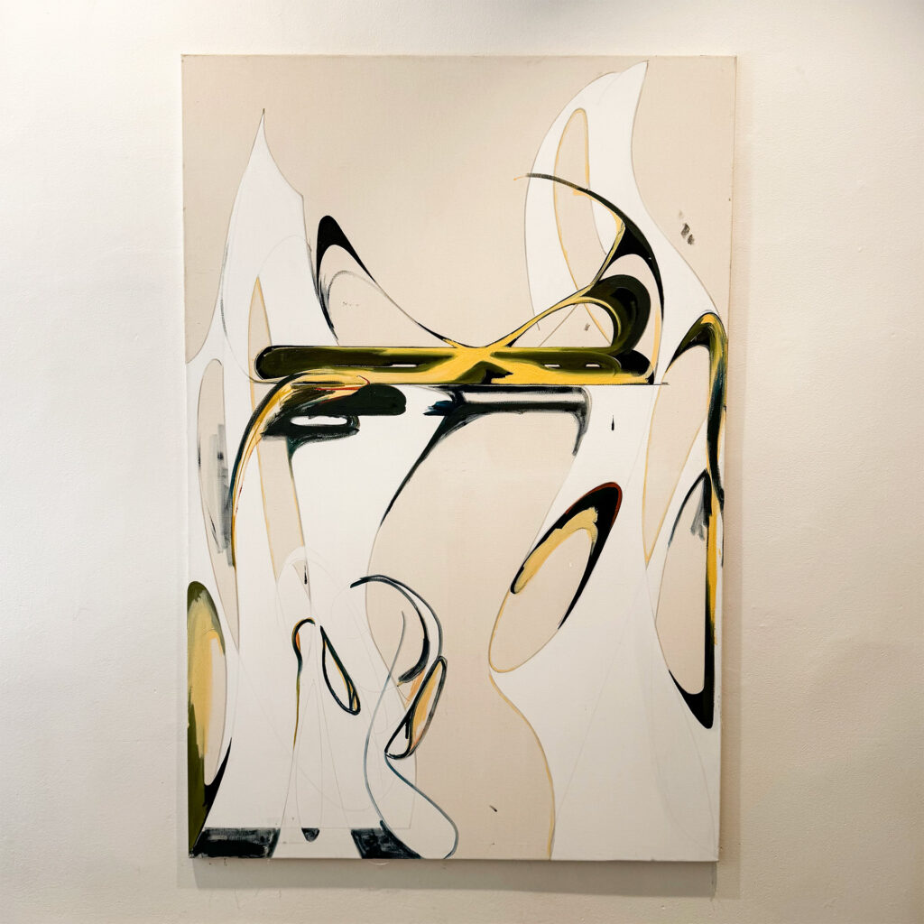 Lukáš Šmejkal - XX, kombinovaná technika na plátně, 200 x 135 cm