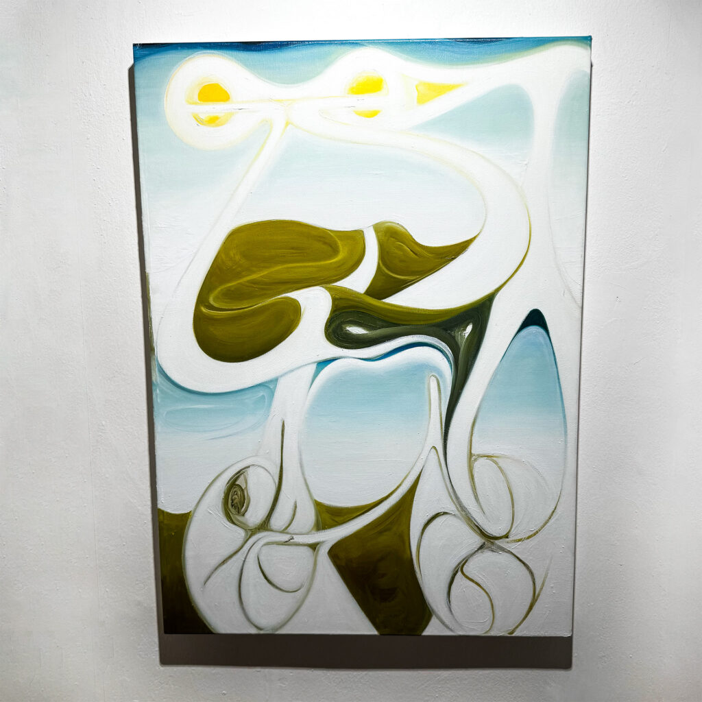 Lukáš Šmejkal - Midnight Sun, olej na plátně, 98 x 68 cm