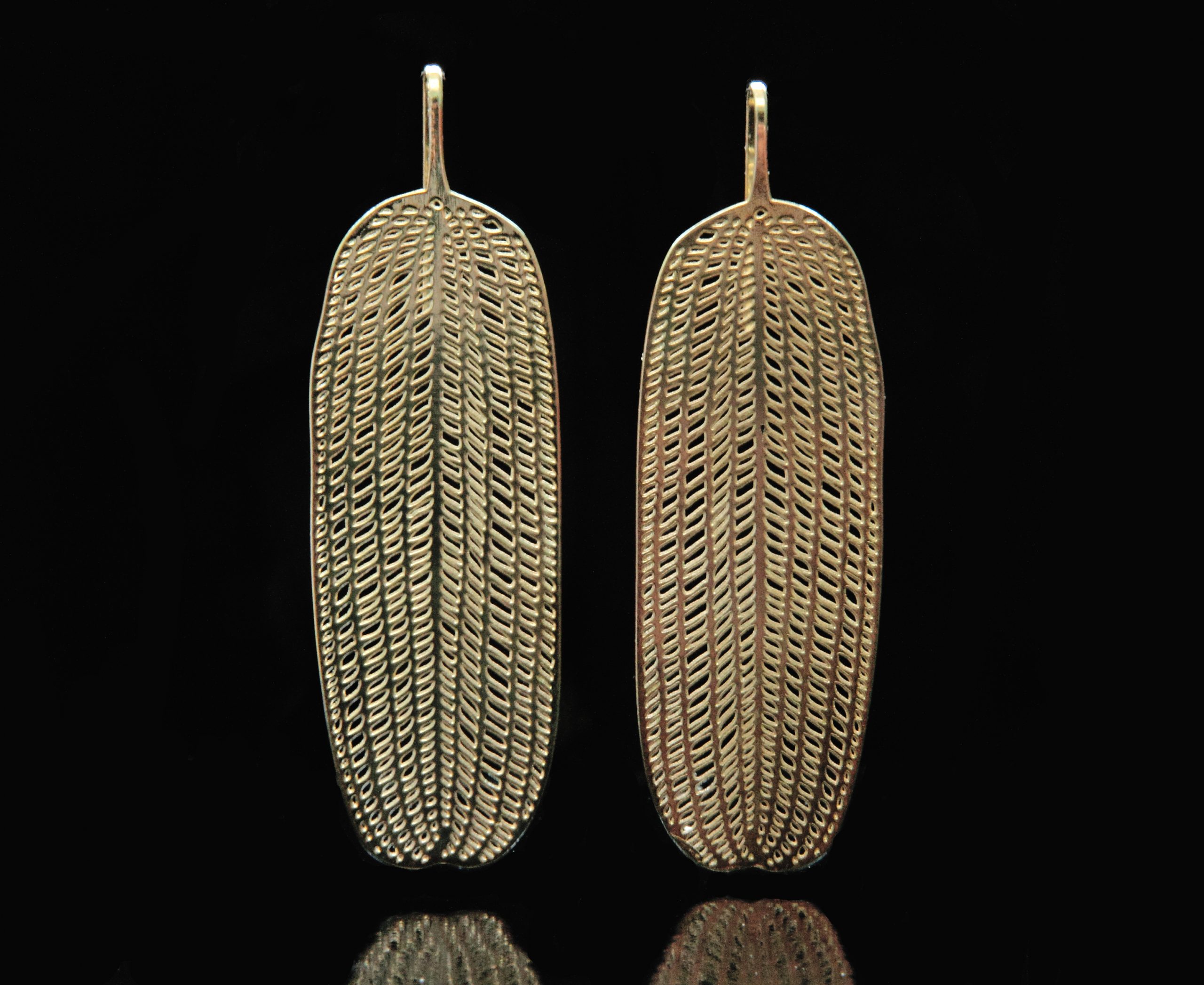 Michaela Gorcová - Náušnice Afrika pozlacené