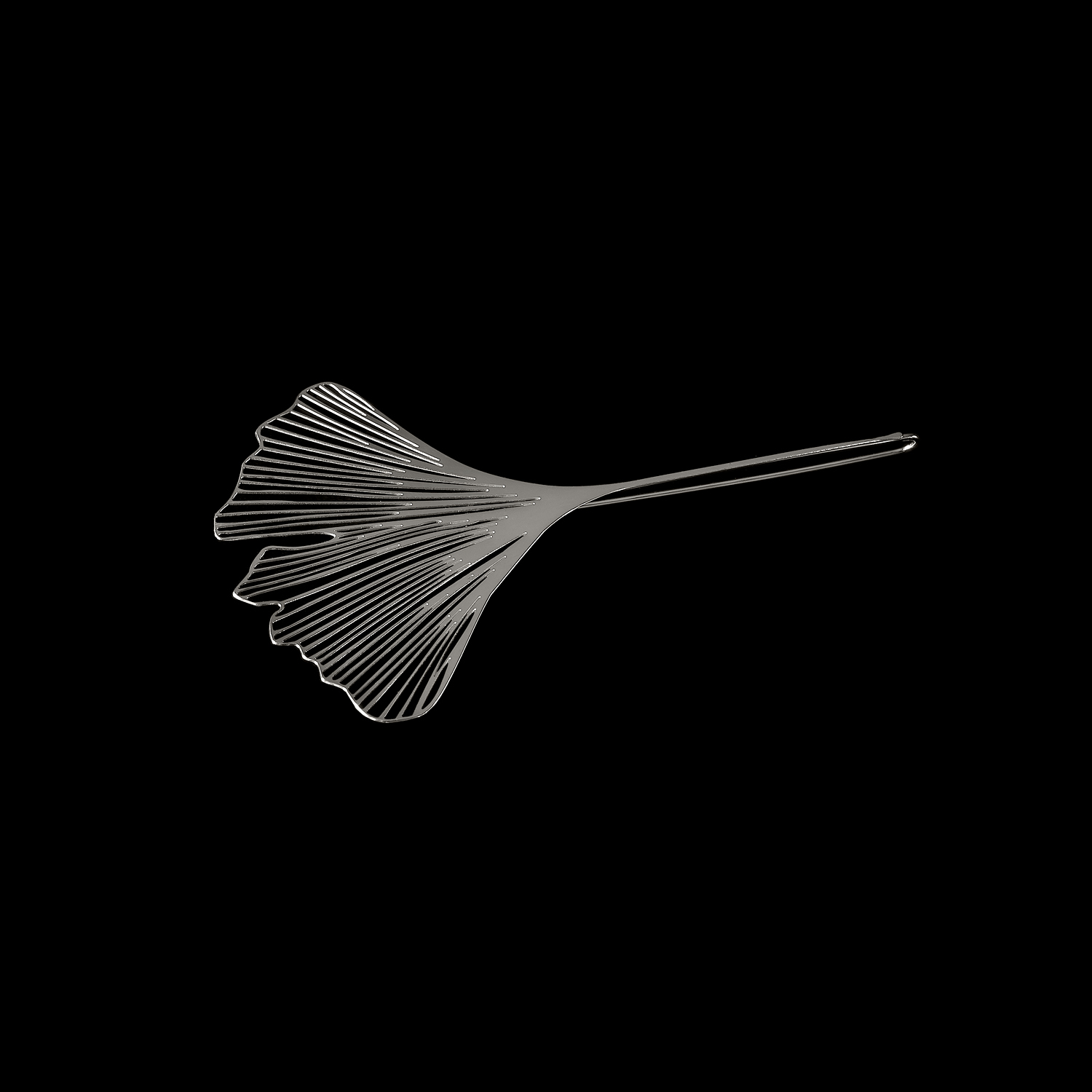 Michaela Gorcová - Brož Ginkgo postříbřená