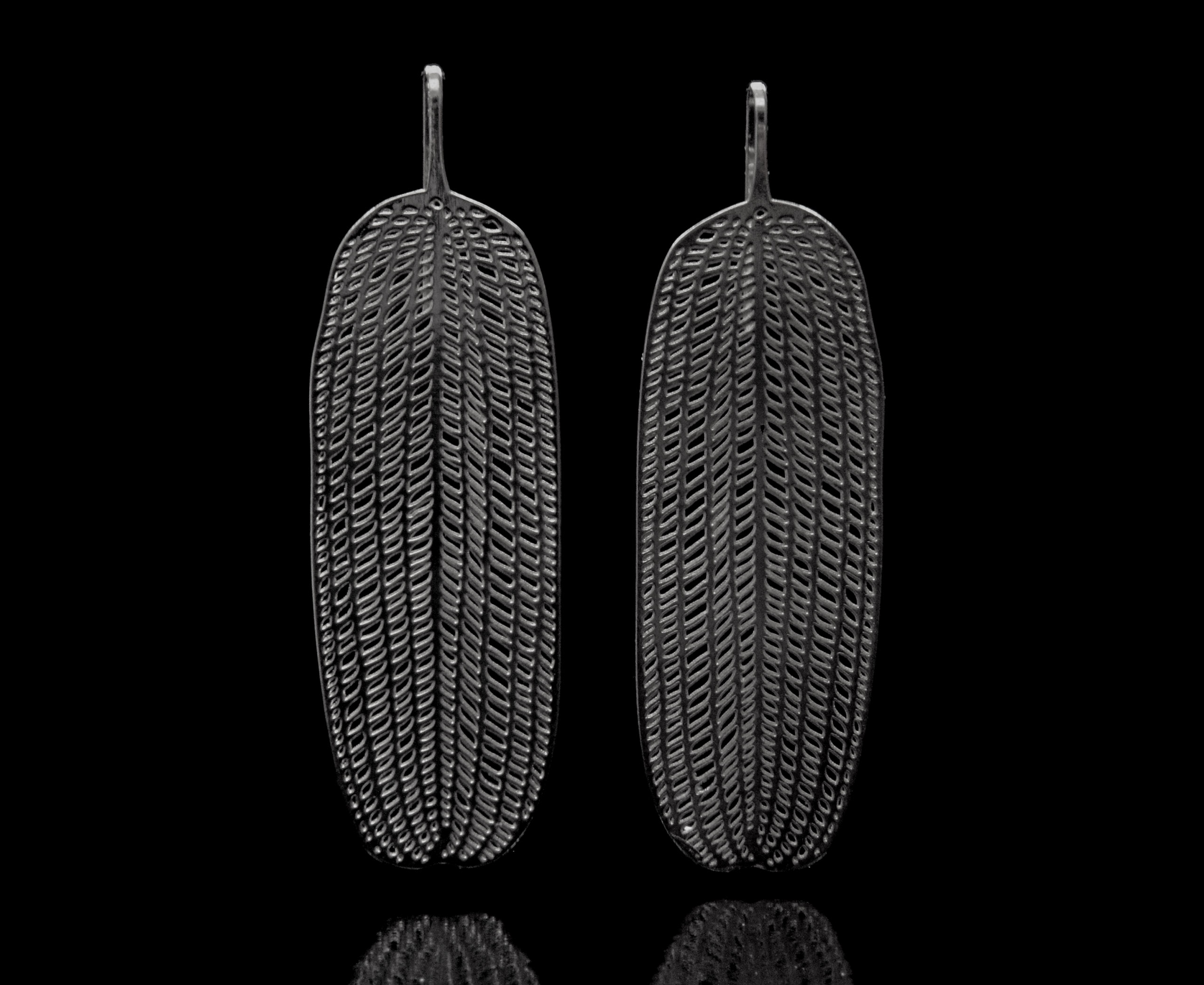 Michaela Gorcová - Náušnice Afrika Porutheniované