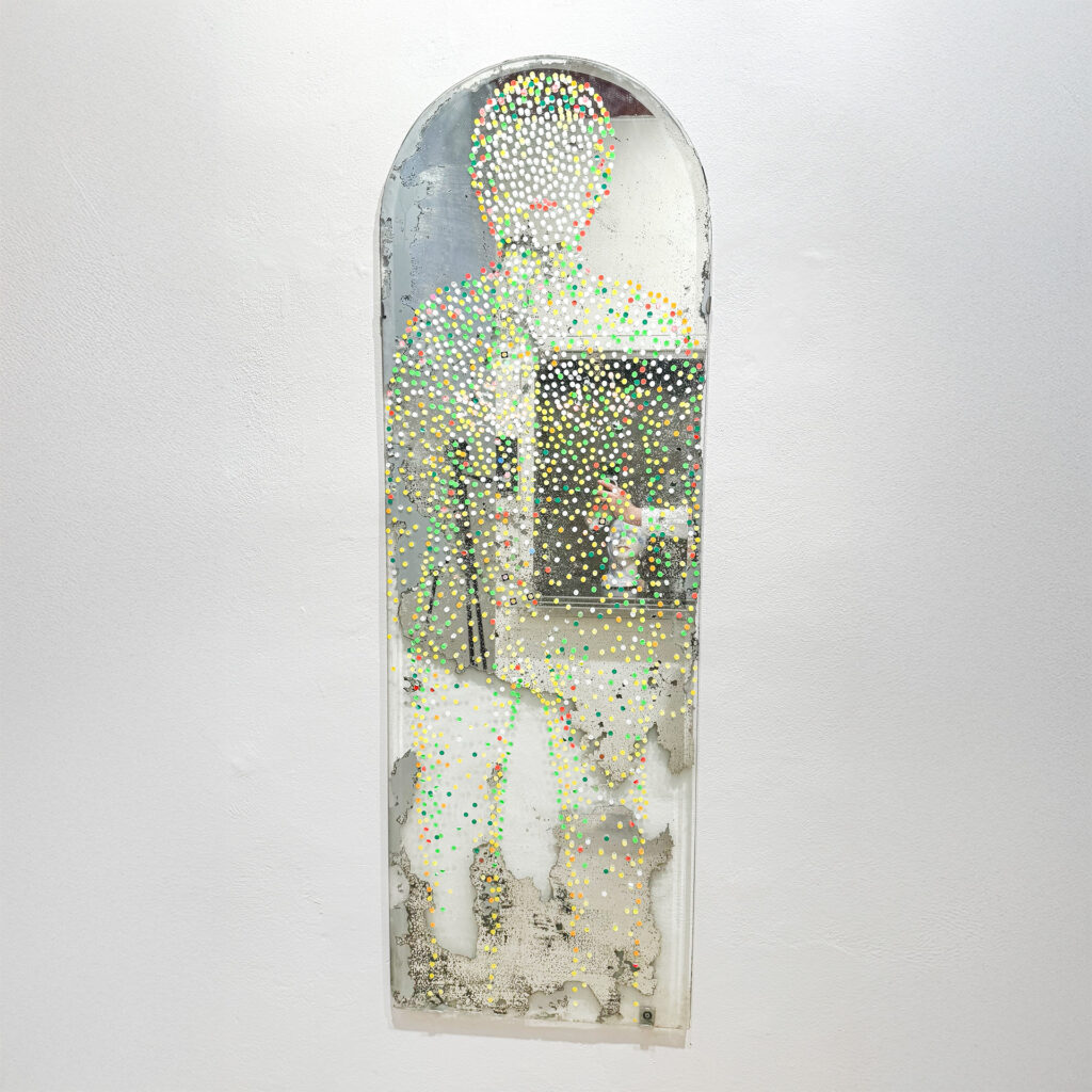 Jindra Viková - Autoportrét / zrcadlo