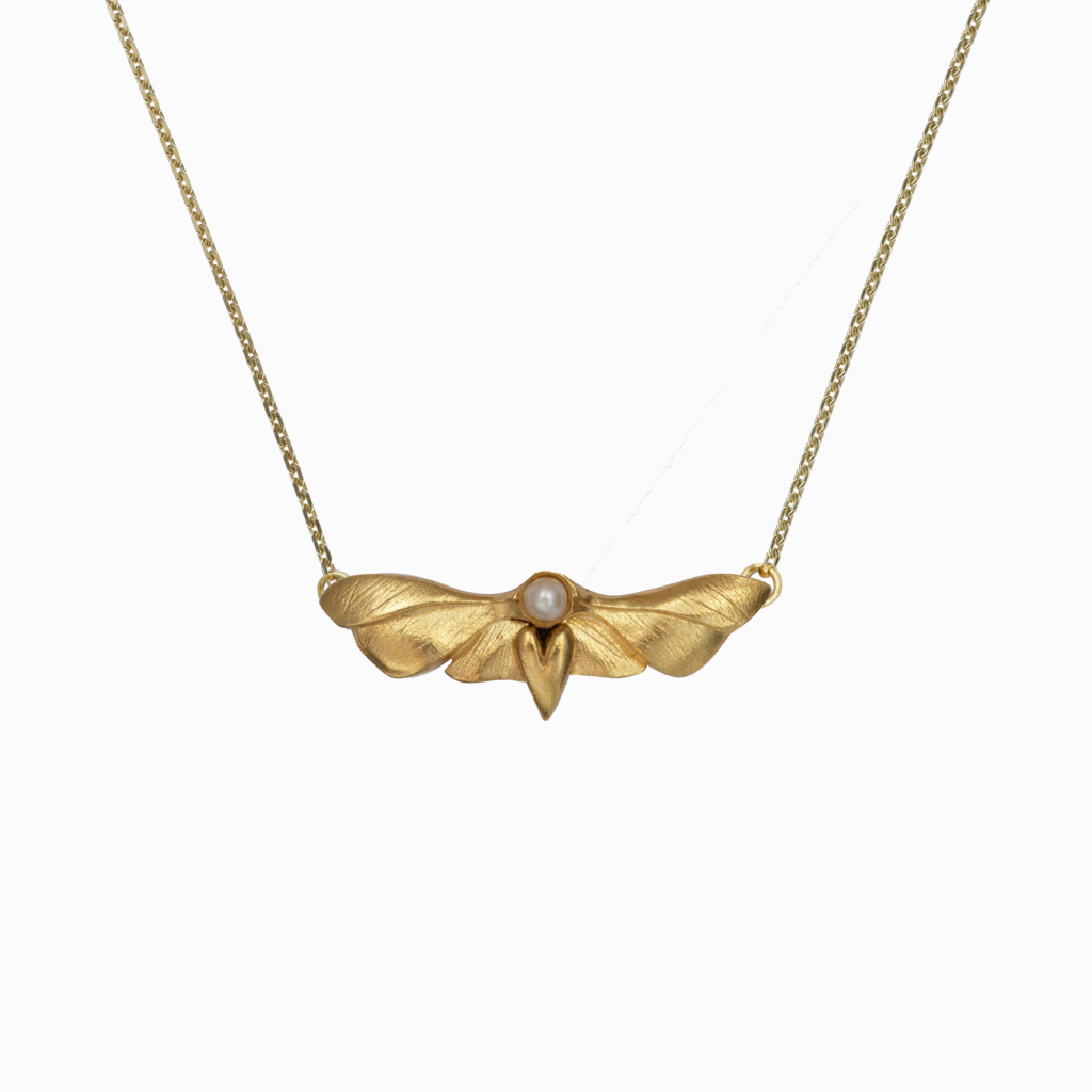 Janja Prokić - Náhrdelník Velká můra pozlacený