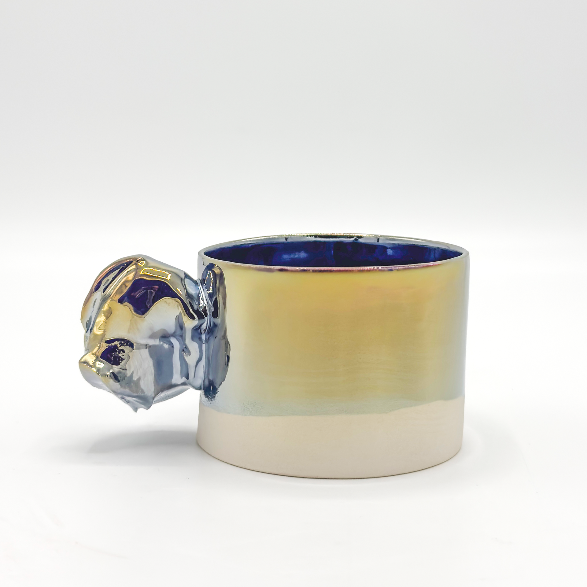 Roman Šedina - Hrneček cappuccino modrý oceán perleť