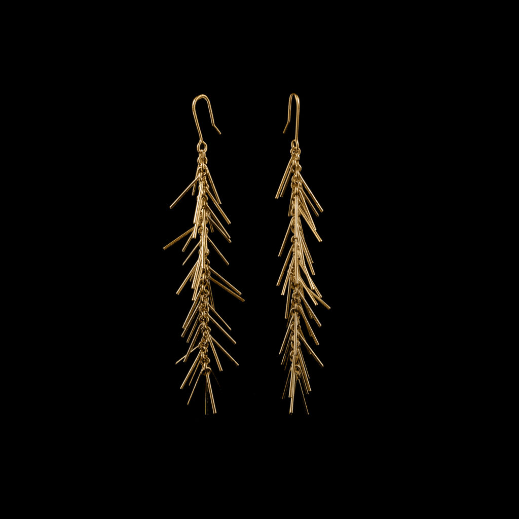 Michaela Gorcová - Náušnice Jinovatka pozlacené