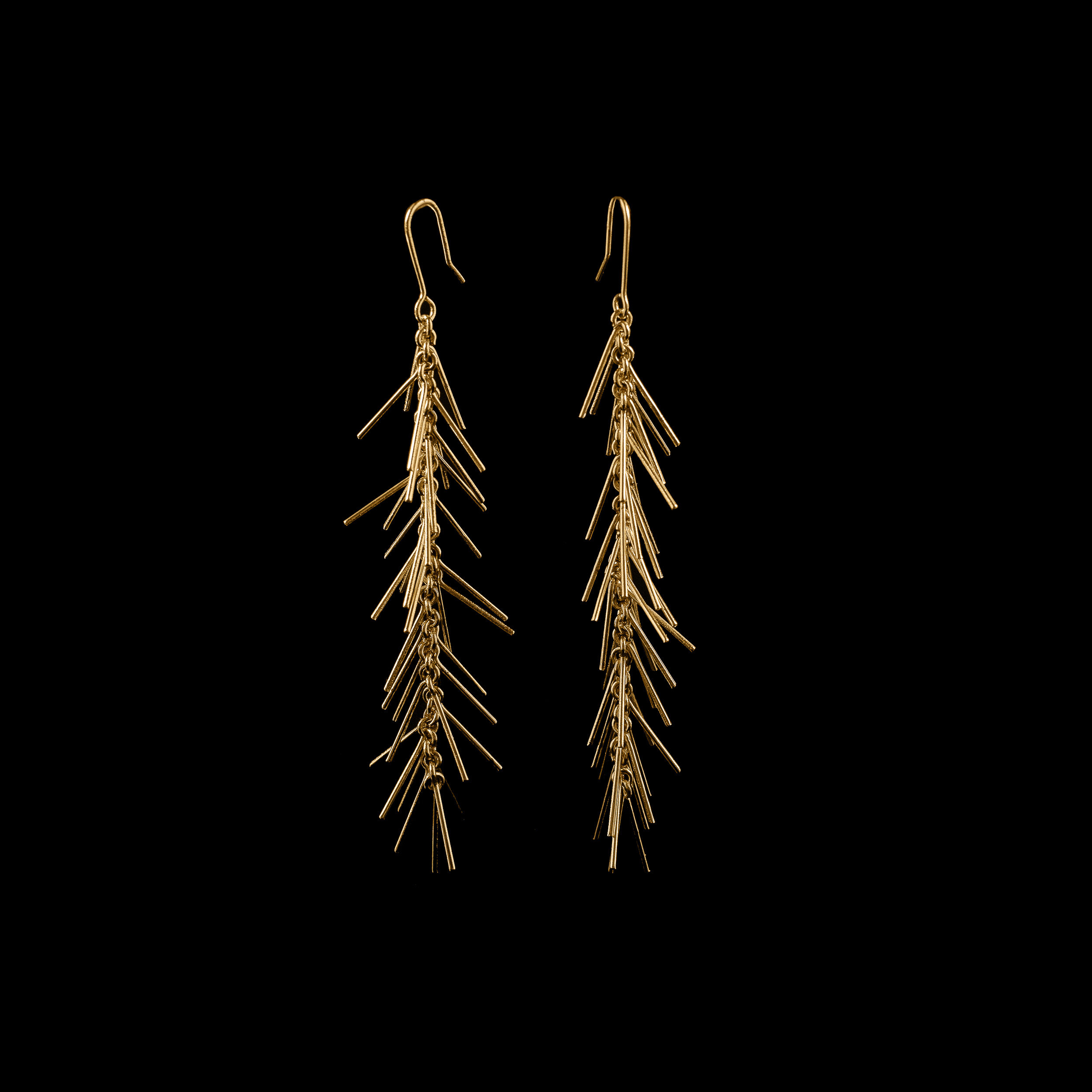 Michaela Gorcová - Náušnice Jinovatka pozlacené