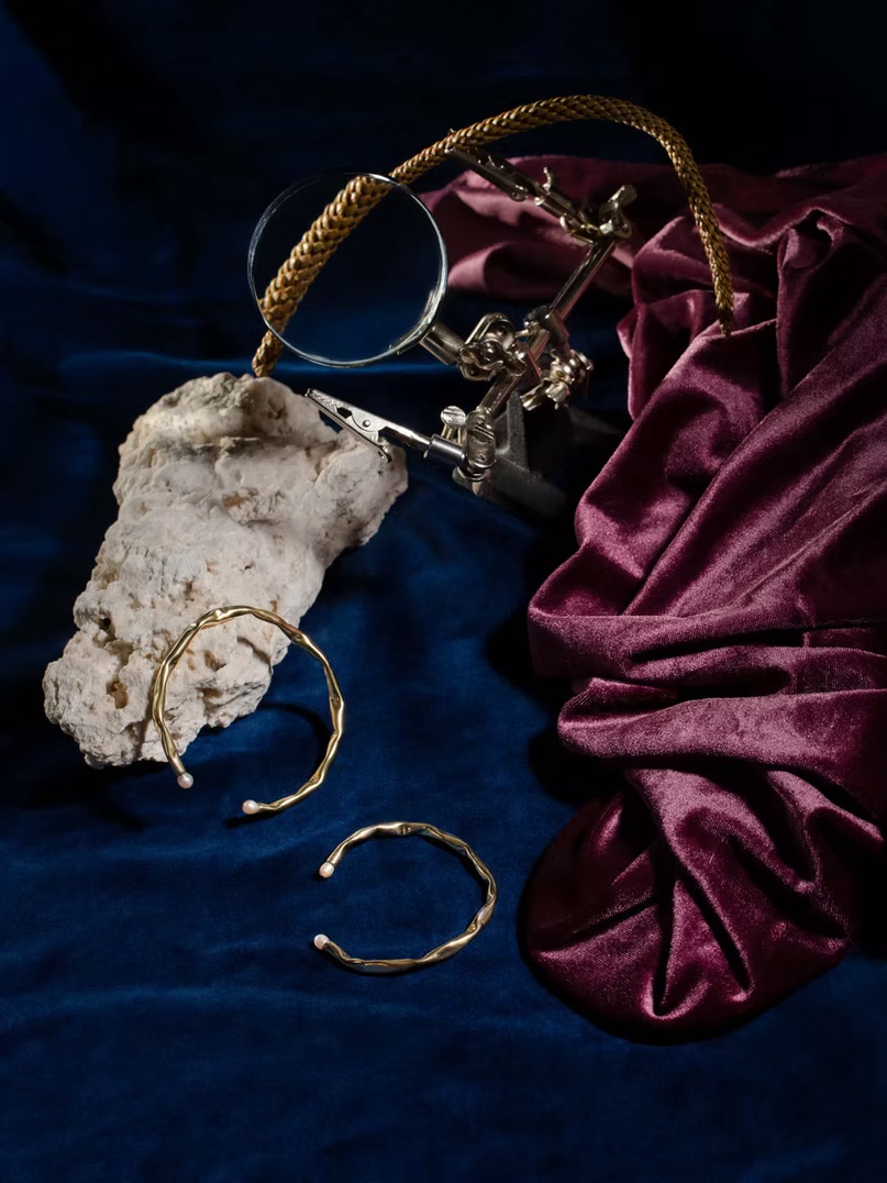 Dick Wolf - Náramek Scrab pozlacený