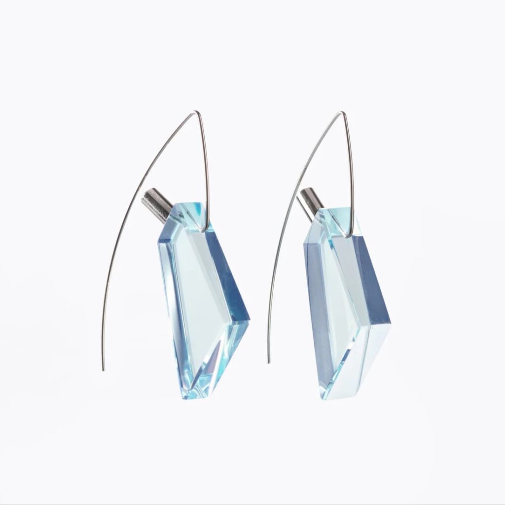 Kateřina Reich - Náušnice Architect soft blue