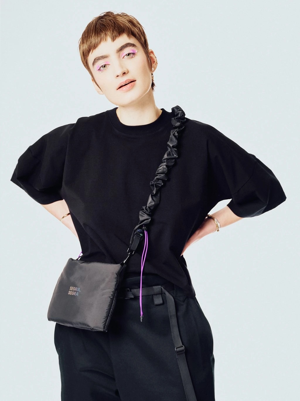 SEGRASEGRA -Mini puffy taška - černá