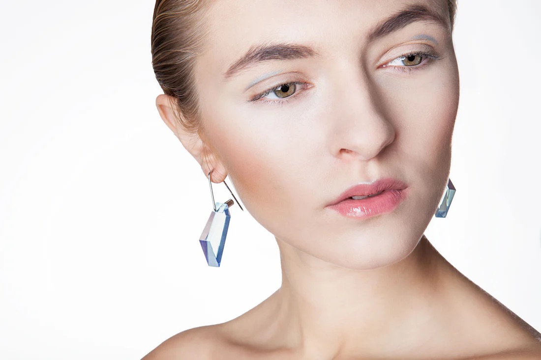 Kateřina Reich - Náušnice Architect soft blue