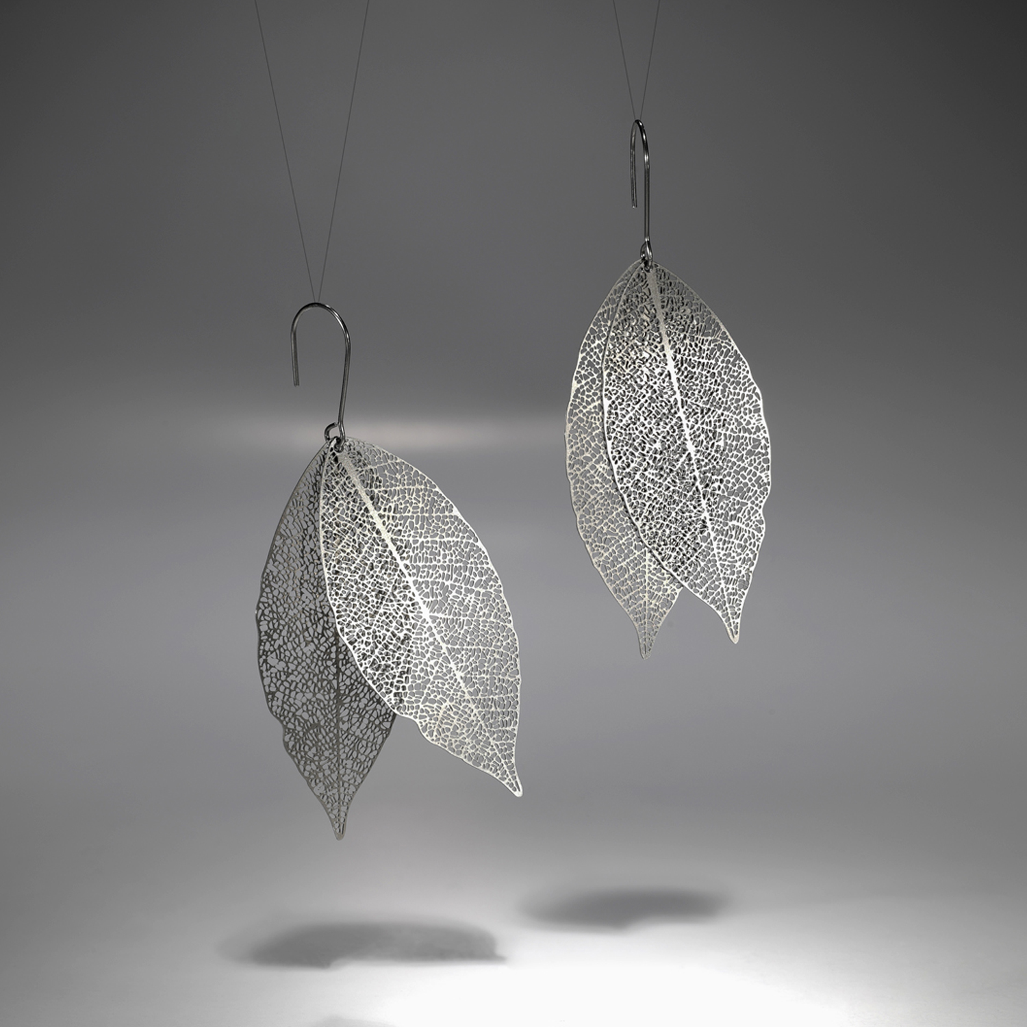 Michaela Gorcová - Náušnice Bobkový list - 2 listy