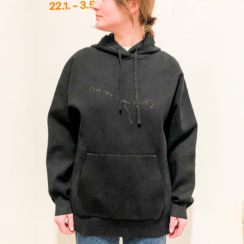 Lucie Jindrák Skřivánková -Mikina s kapucí černá