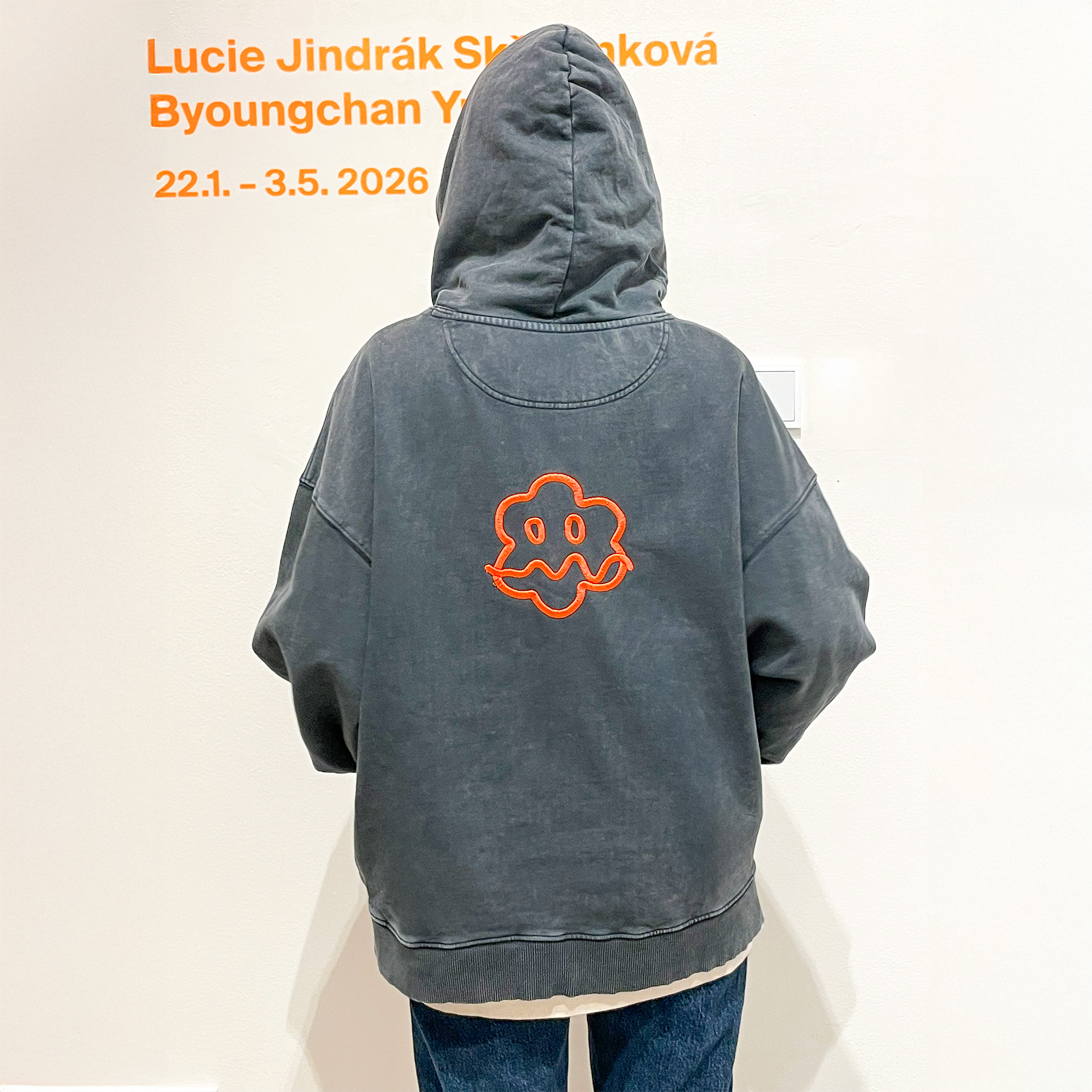 Lucie Jindrák Skřivánková -Mikina s kapucí šedá