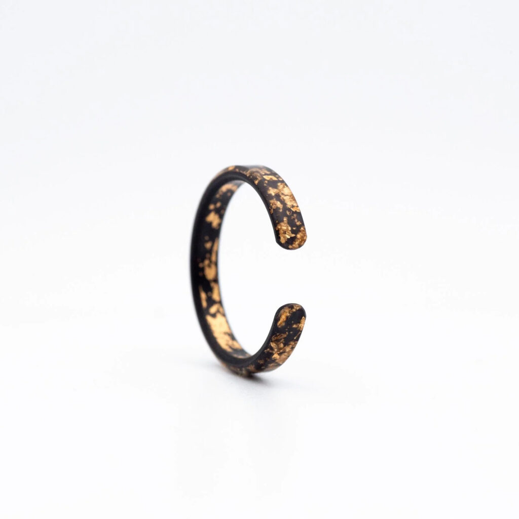 Singularity - Ear Cuff s 22k růžovým zlatem