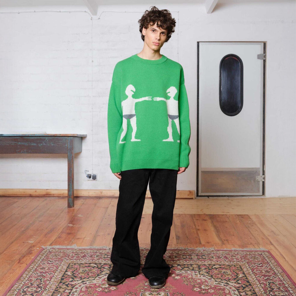 BAUBAS - Vlněný svetr GREY UNDERWEAR vel. L-XL od BAUBAS. Tento svetr je vyrobený ze 100% extra jemné italské jehněčí vlny, je měkký na dotek