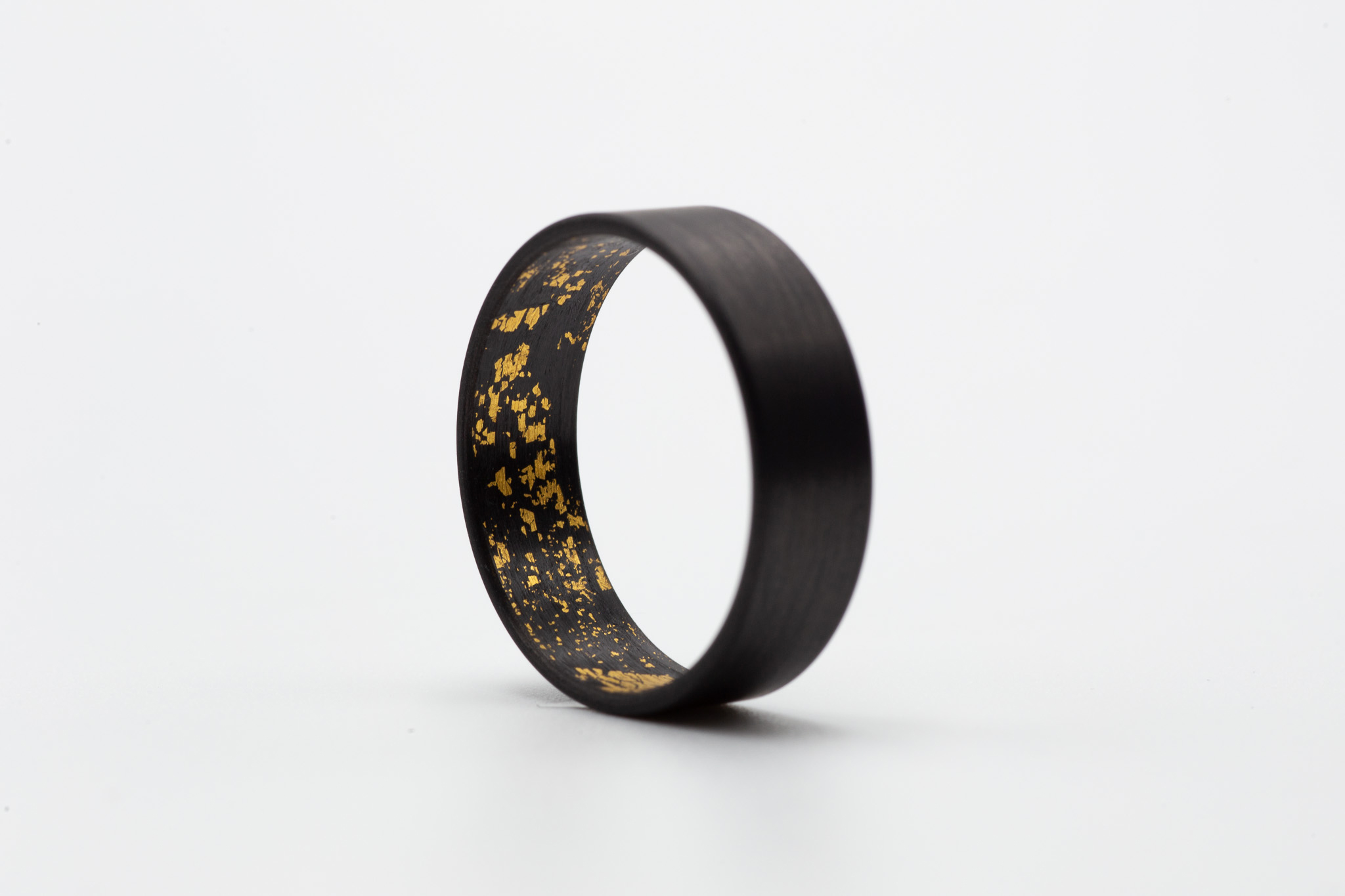 Singularity - Prsten karbon s 24k zlatem