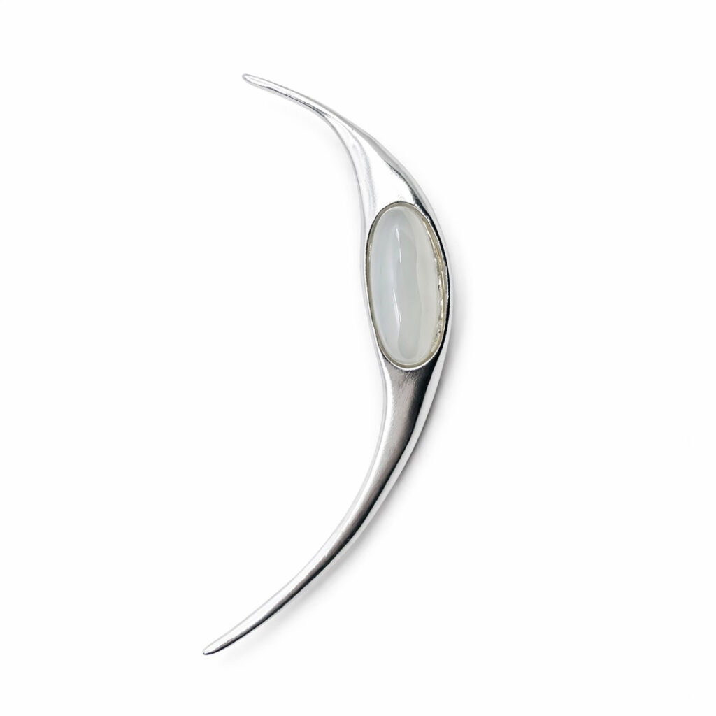 Anna Rusínová - Náušnice SHARP s Chalcedonem