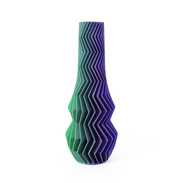 Martin Žampach - Váza Zigzag S Magic Green Purple